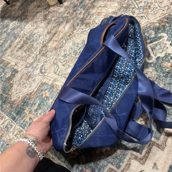 vera bradley preppy poly yoga sport bag - blue - Picture 6 of 10
